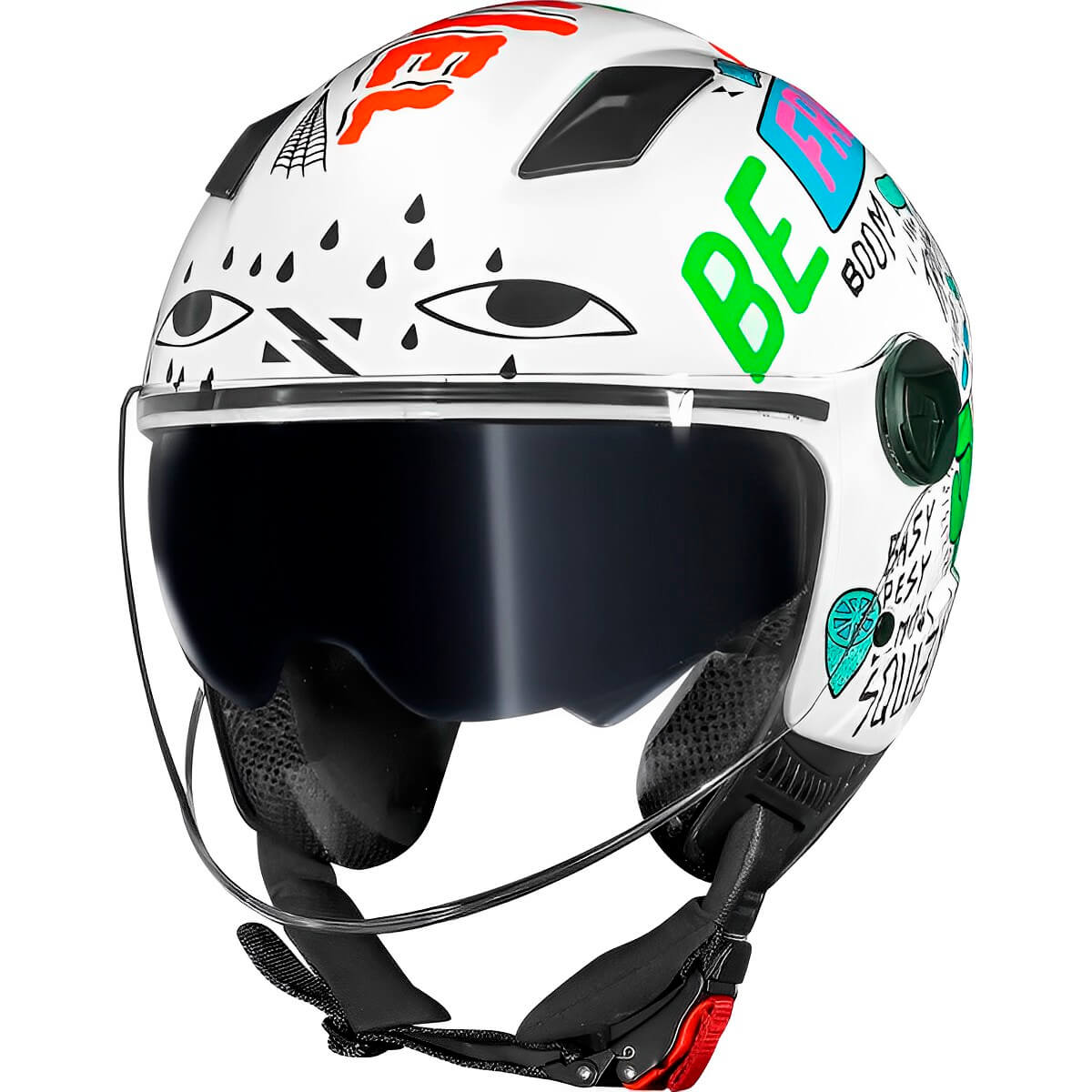 Capacete Original Norisk Orion SV Free Preto Roxo - MotoBR