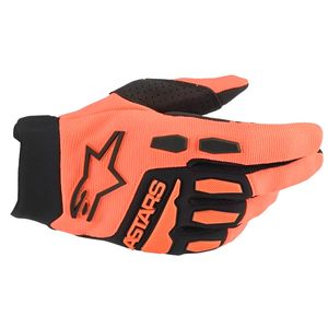 Luva Alpinestars Full Bore Laranja Preto