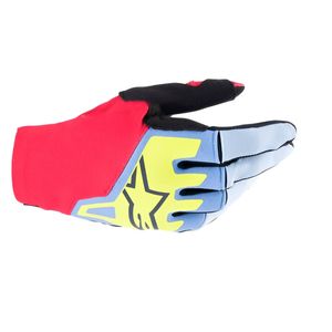 Luva Alpinestars Techstar 24 Azul Claro Vermelho Preto