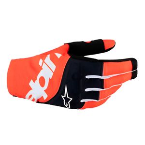 Luva Alpinestars Techstar Preto Laranja Hot