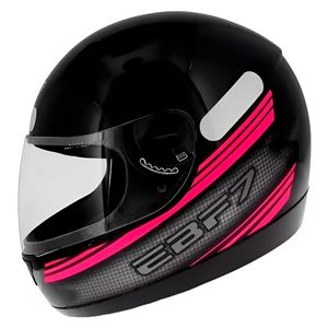 Capacete EBF 7 Carbon Preto/Rosa