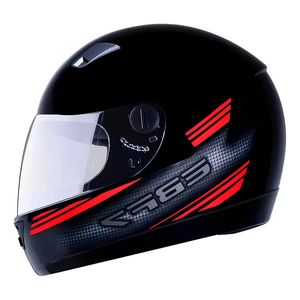 Capacete EBF 7 Carbon Preto Vermelho