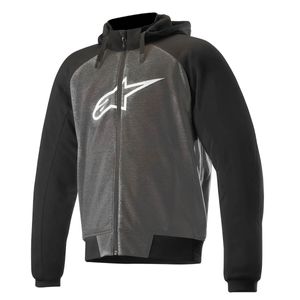 Jaqueta Alpinestars Chrome Sport Hoodie Anthracite Preto Branco