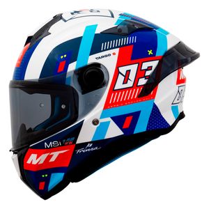 Capacete MT Targo S Sergio Garcia 24 Azul
