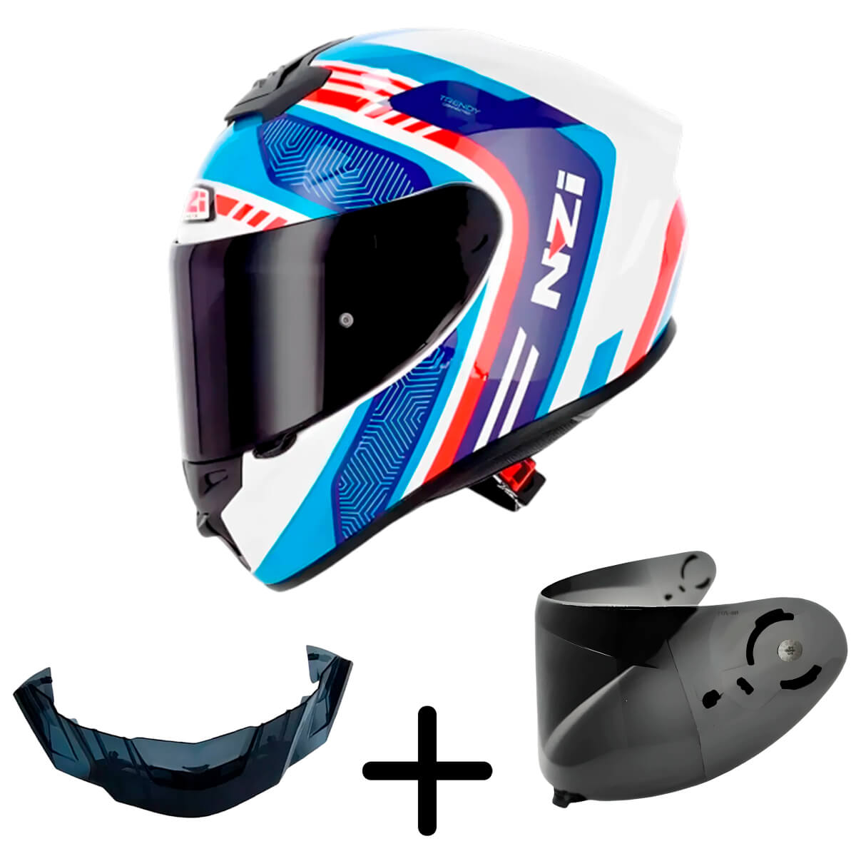 Capacete NZI Trendy 3 Stream Connected - MotoBR