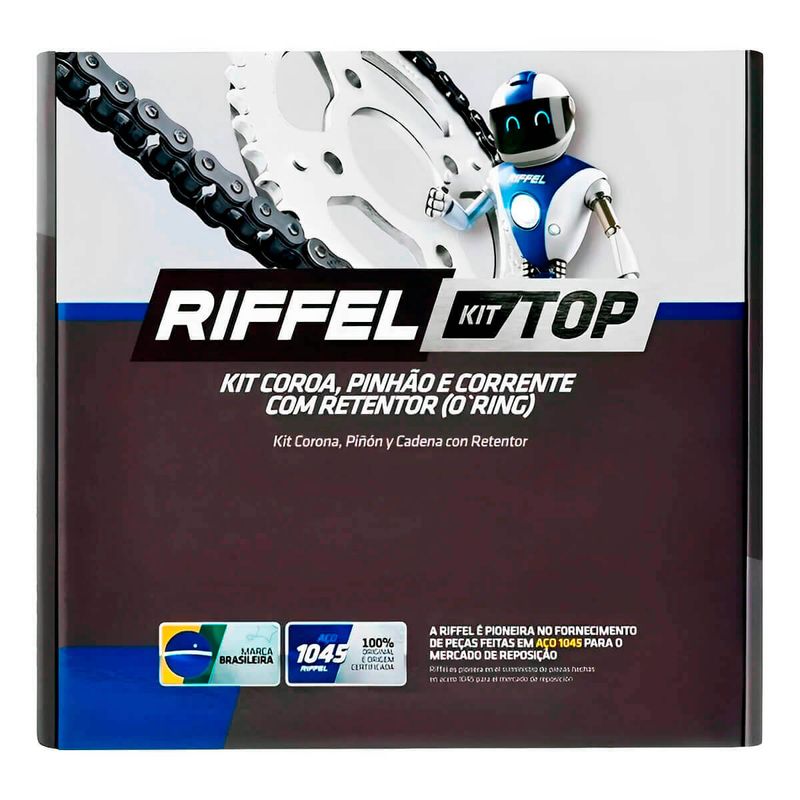 Kit Relacao XTZ 125 2002 Ate 2016 Com Retentor - Riffel 2.jpg
