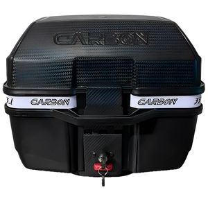 Baú Bauleto Glider Carbon Moto 33 Litros Preto