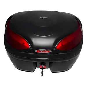 Baú Bauleto Glider Riders Moto 48 Litros Lente Vermelha