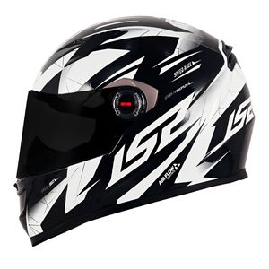 Capacete LS2 FF358 Draze Preto Branco