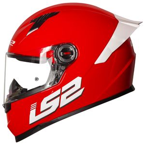 Capacete LS2 FF358 S Monocolor Bright Vermelho
