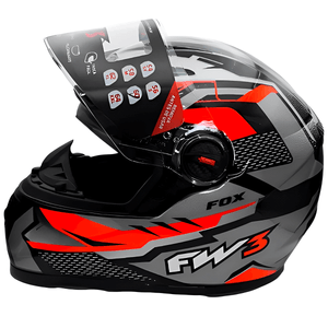 Capacete FW3 GTX Fox