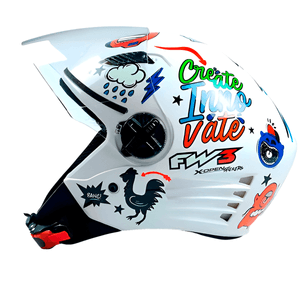 Capacete FW3 X Open Stickers