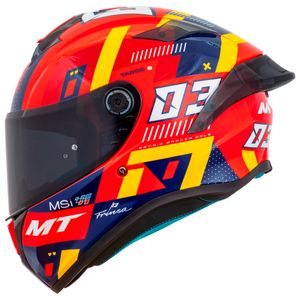 Capacete MT Targo S Sergio Garcia 2024 E5 Vermelho
