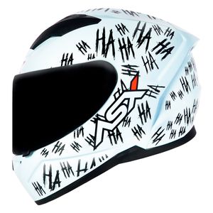 Capacete ASX City Fun Branco Preto