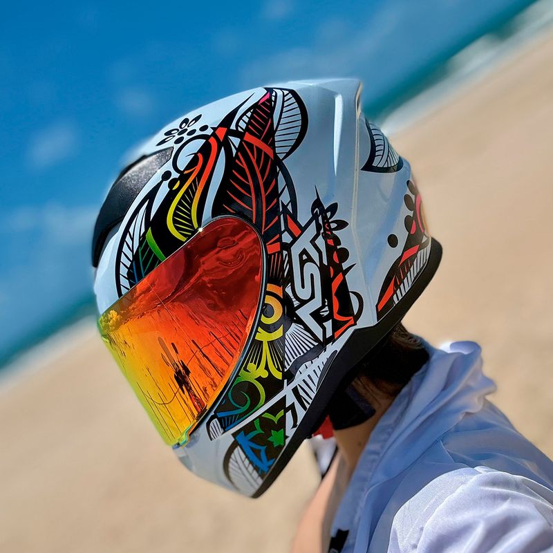 Capacete ASX City Flowers Branco Preto Color 10.jpg
