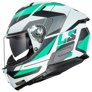 Capacete LS2 FF808 Stream 2 Road Cyan Cinza Fosco