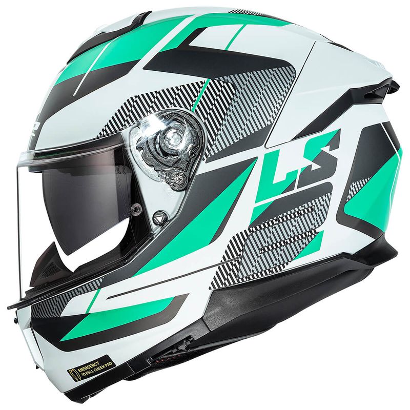 Capacete LS2 FF808 Stream 2 Road Cyan Cinza Fosco 1.jpg