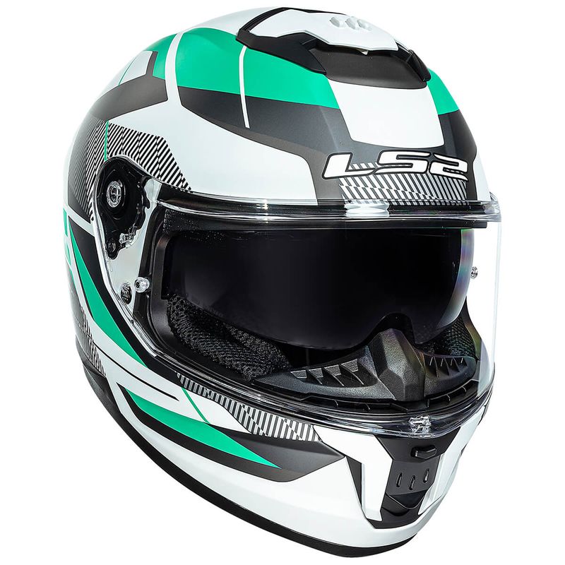 Capacete LS2 FF808 Stream 2 Road Cyan Cinza Fosco 5.jpg
