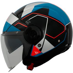 Capacete MT Viale SV Shuky A7 Azul Brilho