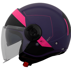 Capacete MT Viale SV Unit D8 Rosa Fosco