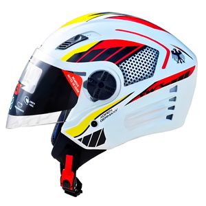 Capacete FW3 X Open Branco Alemanha