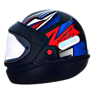 Capacete EBF Automatico Style Preto Azul