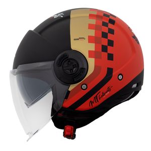 Capacete MT Viale SV California D5 Vermelho Fosco