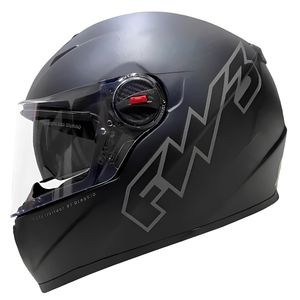 Capacete FW3 GTX Classic Preto Fosco