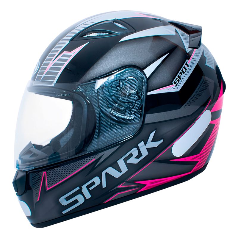 Capacete EBF Spark Spot Preto Rosa Fosco 1.jpg