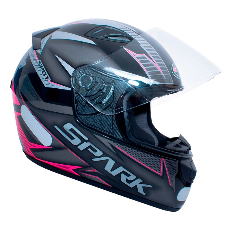 Capacete EBF Spark Spot Preto Rosa Fosco 3.jpg