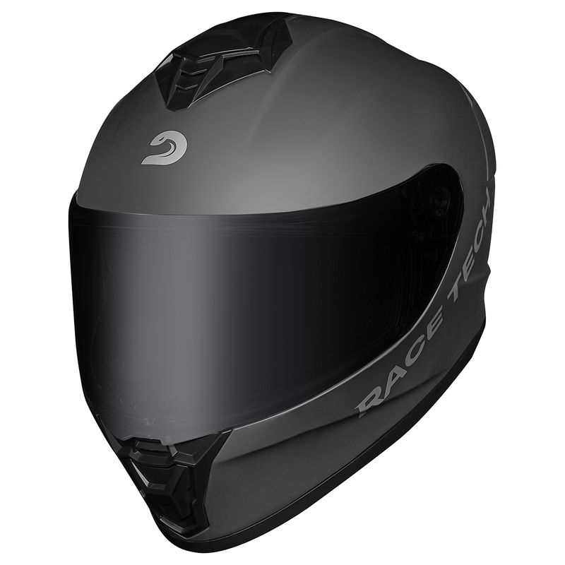 Capacete Race Tech Hit Monocolor Titanio Fosco 2