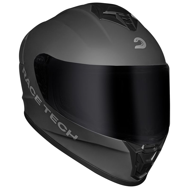 Capacete Race Tech Hit Monocolor Titanio Fosco 5