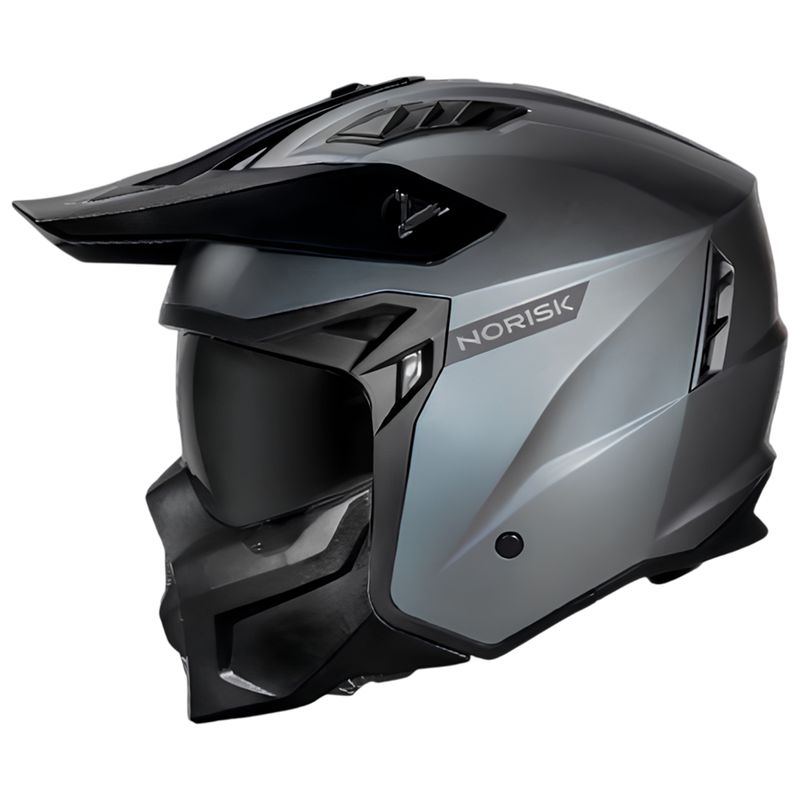 Capacete Norisk Darth 2 Monocolor Titanio 1