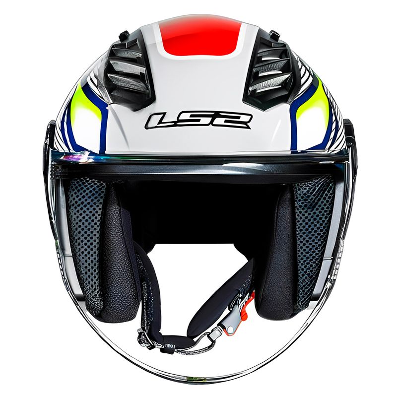 Capacete LS2 OF616 S Airflow 2 Sting Branco Amarelo 2