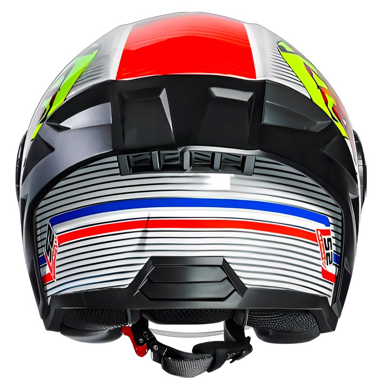 Capacete LS2 OF616 S Airflow 2 Sting Branco Amarelo 4