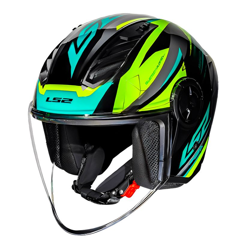 Capacete LS2 OF616 S Airflow 2 Draze Branco Amarelo 1