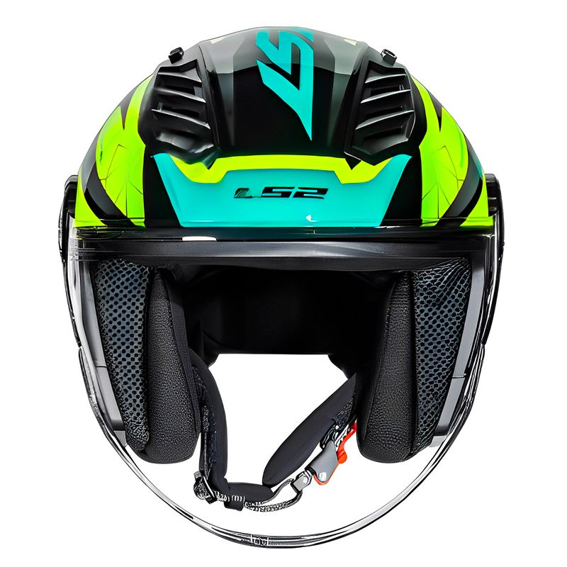 Capacete LS2 OF616 S Airflow 2 Draze Branco Amarelo 2