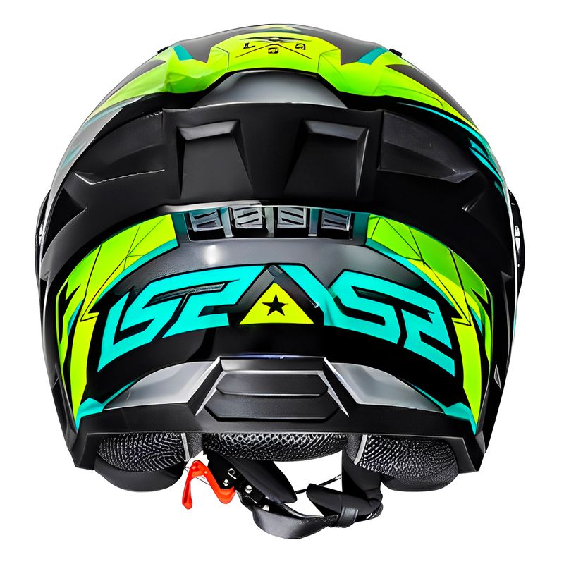 Capacete LS2 OF616 S Airflow 2 Draze Branco Amarelo 4