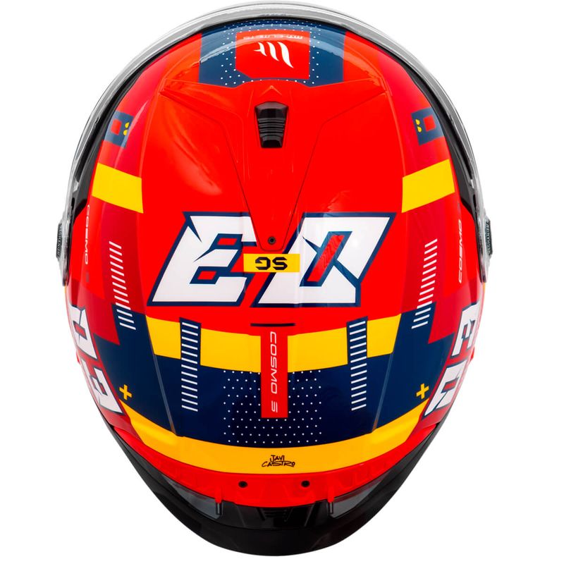 Capacete MT Cosmo SV Sergio Garcia 2024 E5 Vermelho 4