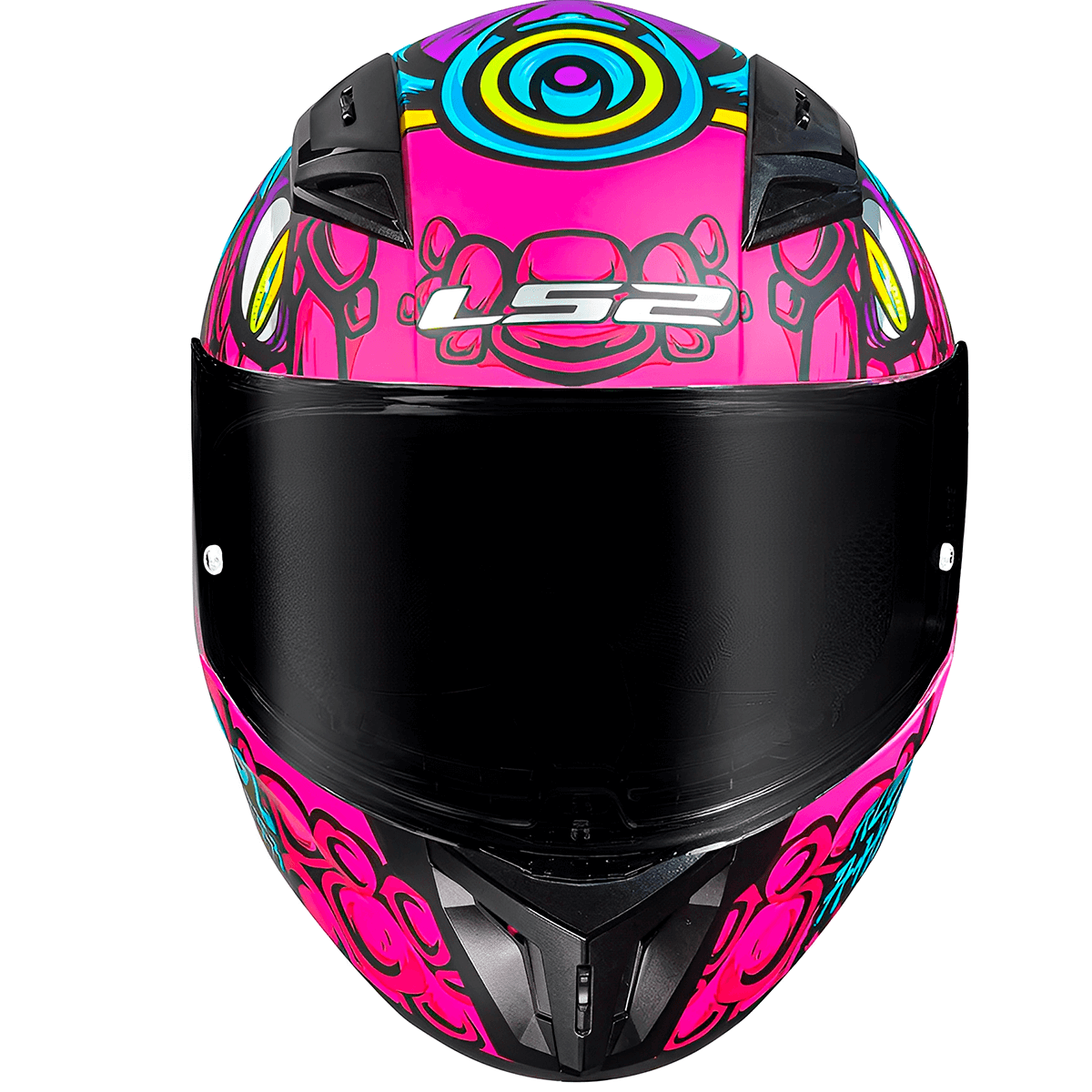 Capacete Original LS2 FF810 Vigo Drillox Fosco Roxo Fúcsia - MotoBR
