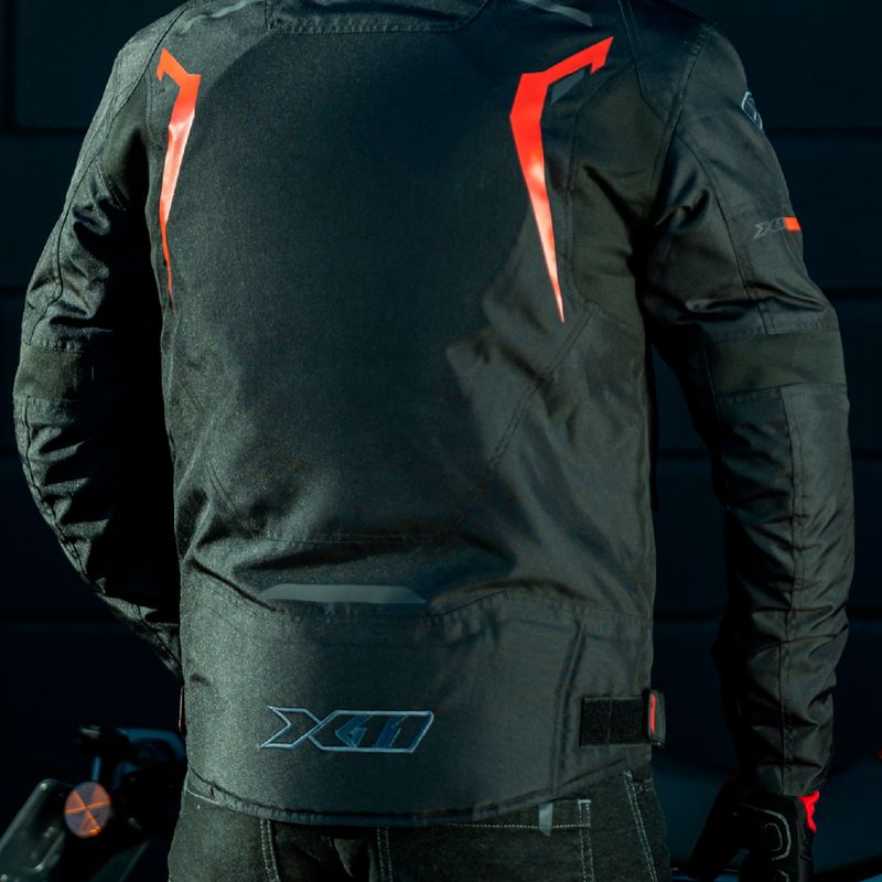 Jaqueta X11 One Sport Sporadic Masculina Preto Vermelho 3
