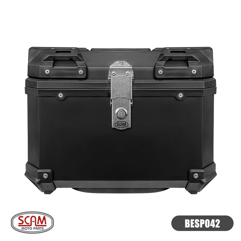 Bau Traseiro Scam Economy 42 Litros Preto Fosco 2