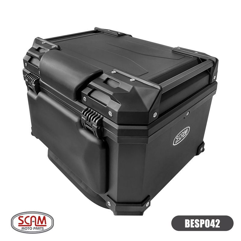 Bau Traseiro Scam Economy 42 Litros Preto Fosco 5