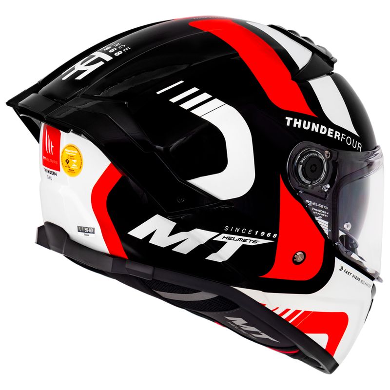 Capacete MT Thunder 4 Sail B5 Vermelho 3
