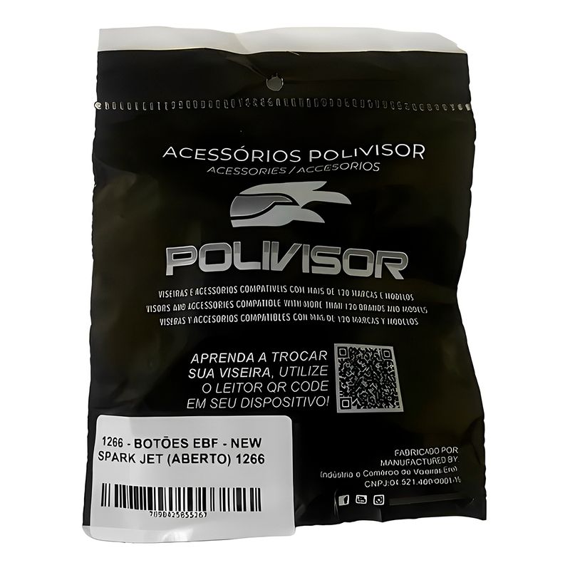 Reparo Botao Capacete EBF Spark Jet - Polivisor 2