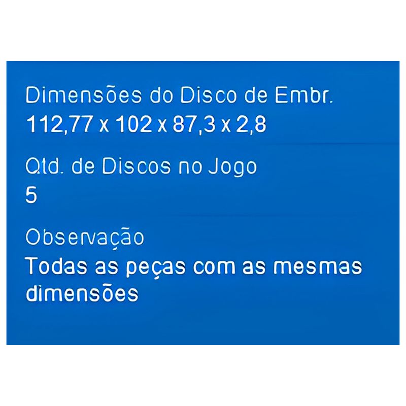 Disco Embreagem Crypton 105 1998 Ate 2005 - Cobreq 3