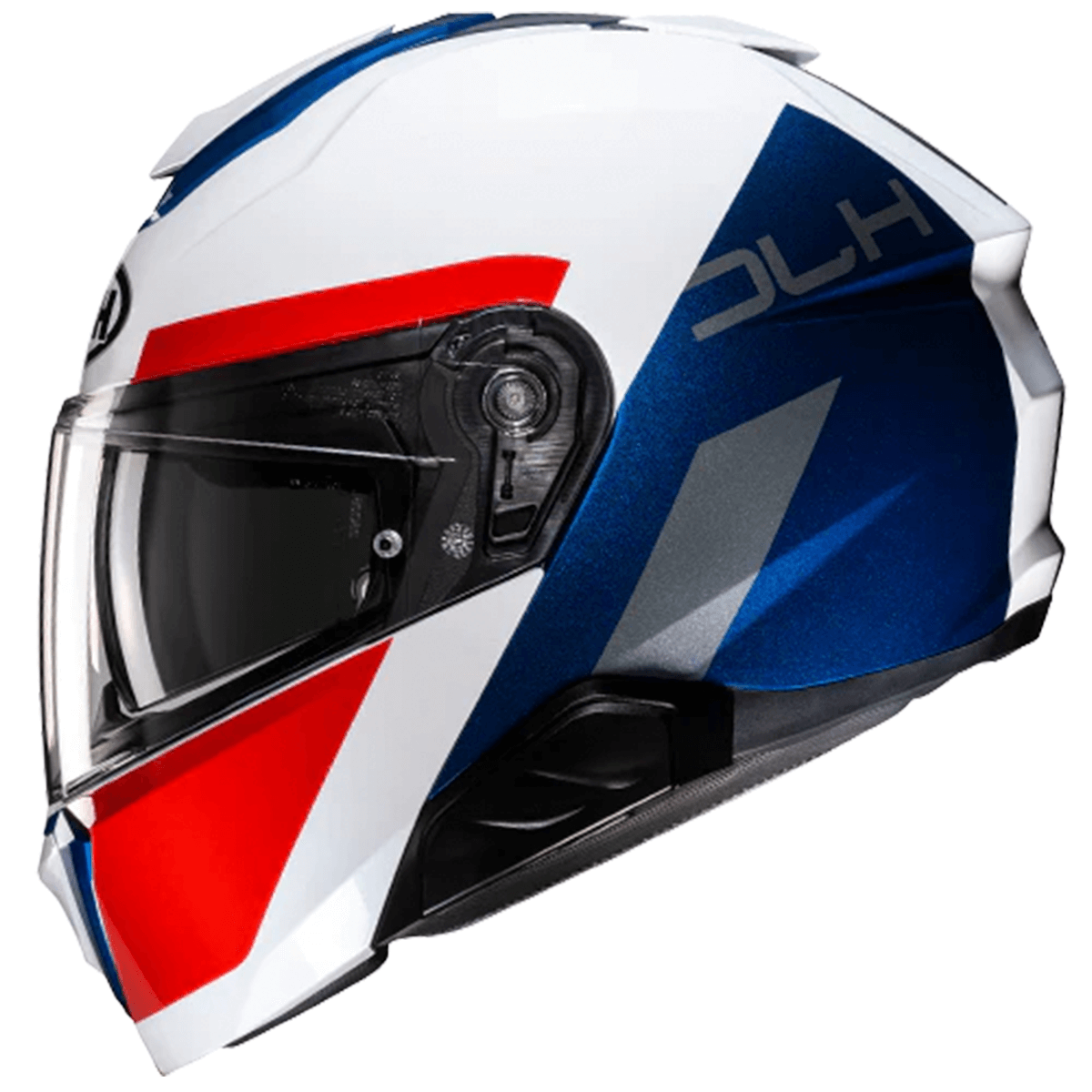 Capacete Original HJC I91 Bina Branco Vermelho Azul