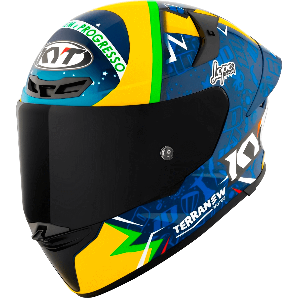 Capacete Original KYT TT Revo Diogo Moreira 2024 Replica - MotoBR