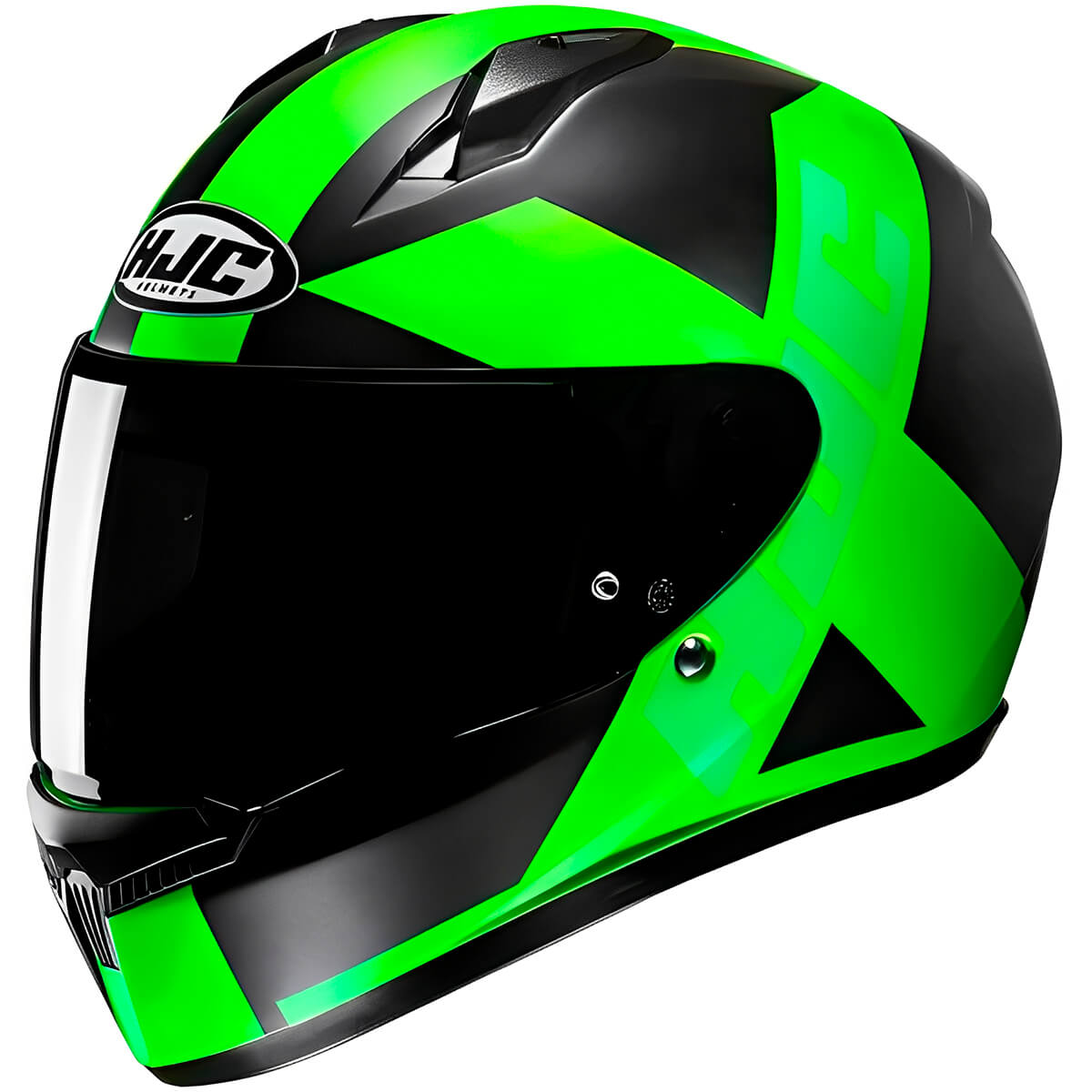 Capacete Original HJC C10 Tez Preto Verde