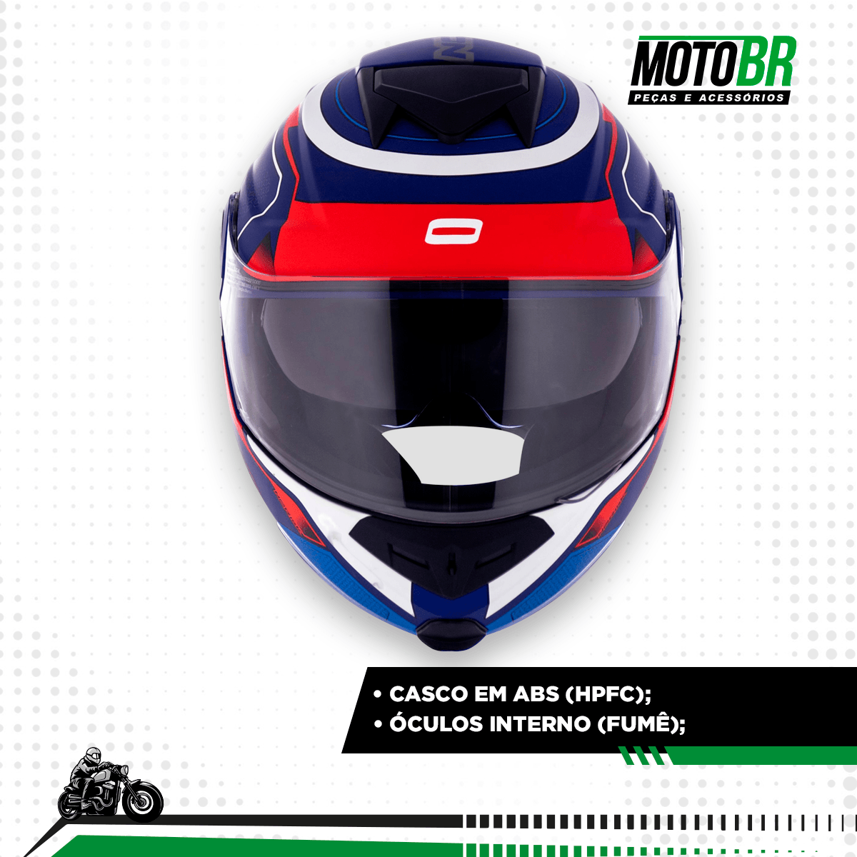Capacete nori1331 トップス Norisk One Moto Preto - Vibes Razor Ff802 トップス